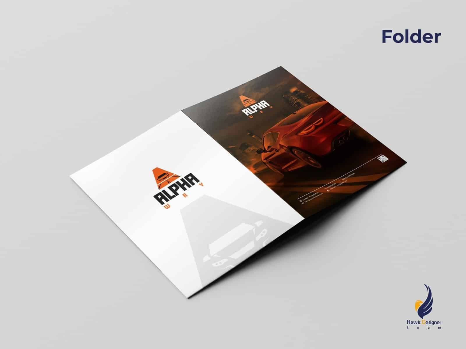 Alpha Way startup identity application 6